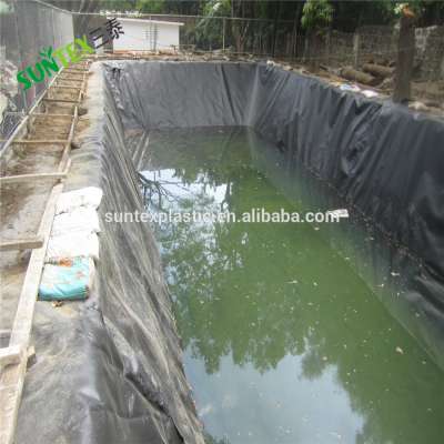 sun control black geomembrane/raw HDPE anti leakage pond liners/sewage pipes lining