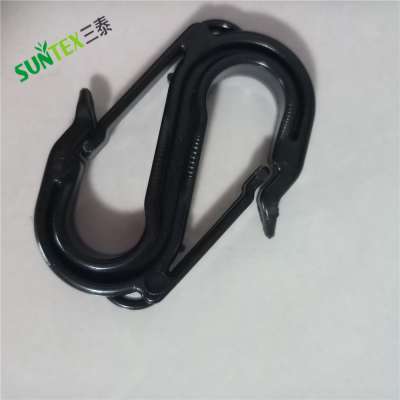 agricultural shade net connector black plastic double S hook, woven net or cherry cover hooks