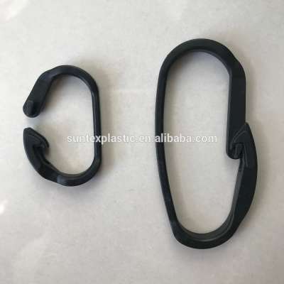 Black Plastic Connector Carabiner Hook Clip For Outdoor Camping Tent Tarp Cherry fruit orchard O hook C hook