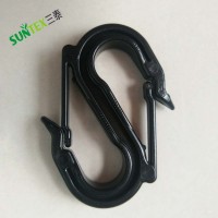 Double S-hooks for sun shade net,cherry rains cover plastic black hooks,tarpaulin connect accessories